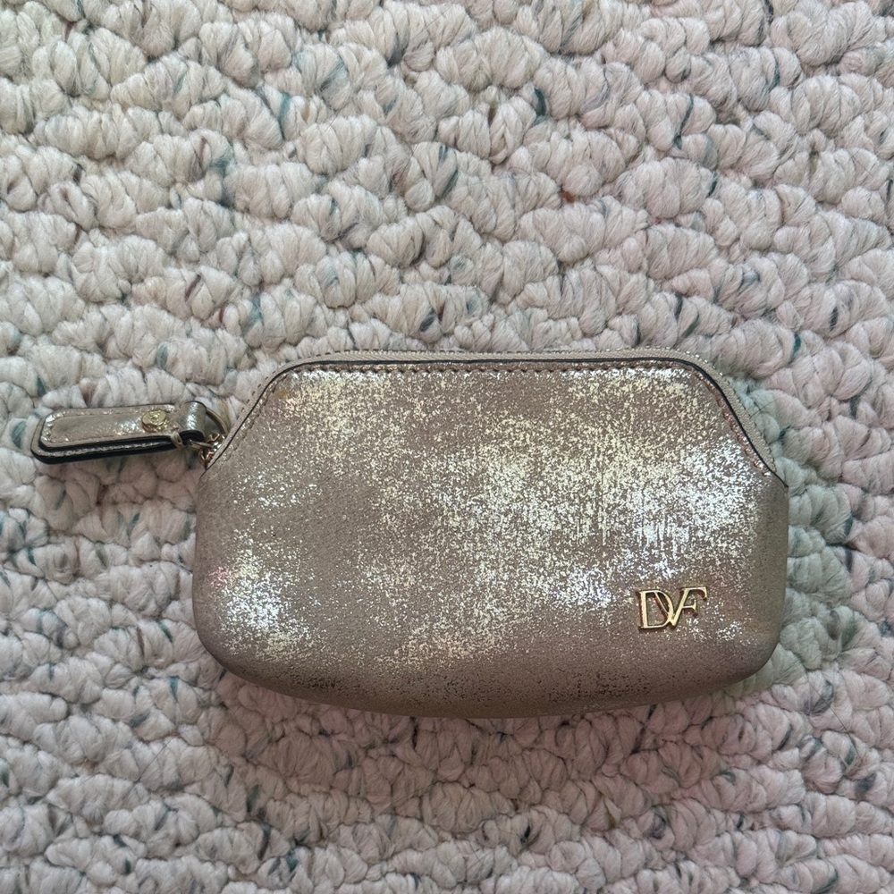 Diane Von Furstenberg Gold Leather Pouch